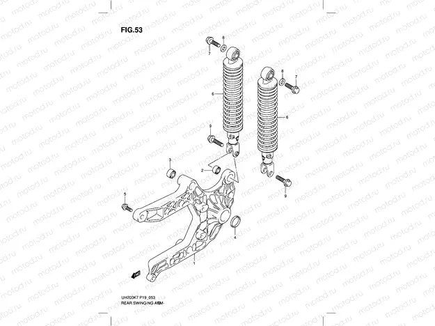 53 - REAR SWINGINGARM