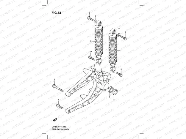 53 - REAR SWINGINGARM