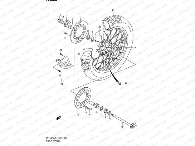 53 - REAR WHEEL