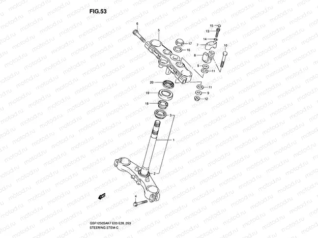 53 - STEERING STEM