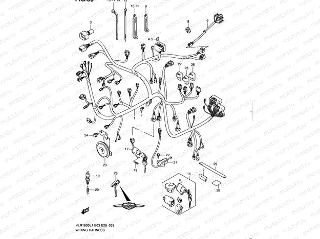 53 - WIRING HARNESS (VLR1800TL1 E03)