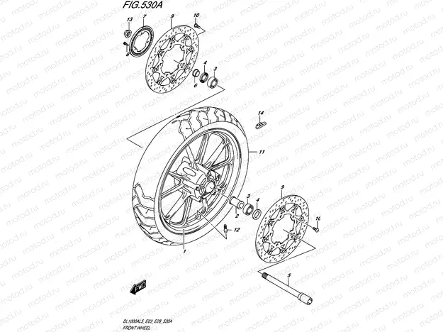 530A - FRONT WHEEL