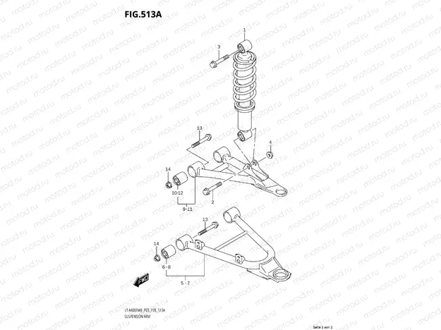 530A - FRONT WHEEL (LT-A400FM0 P03)