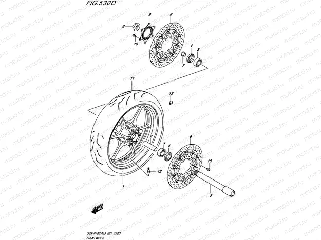 530D - FRONT WHEEL