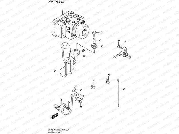 533A - HYDRAULIC UNIT (GSX-S750AL5 E28)