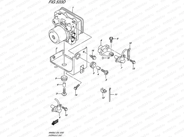 533D - HYDRAULIC UNIT (AN400ZAL6 E19)