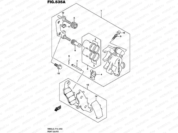 535A - FRONT CALIPER