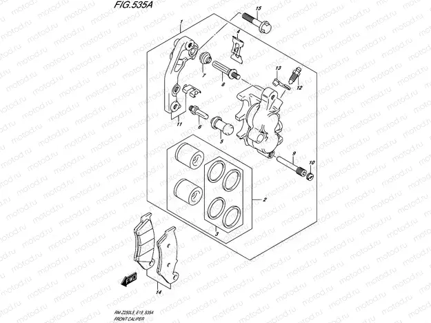 535A - FRONT CALIPER
