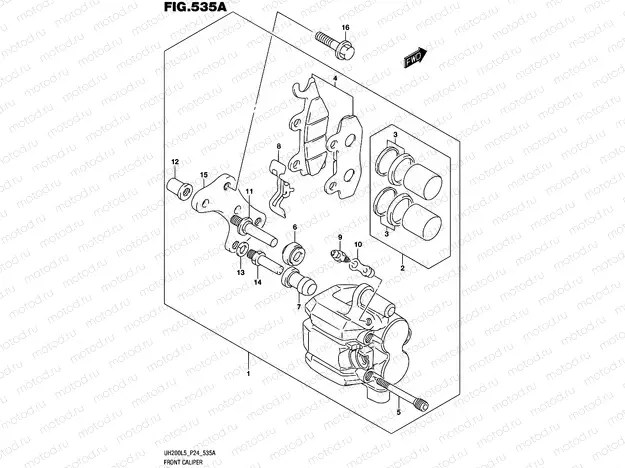 535A - FRONT CALIPER