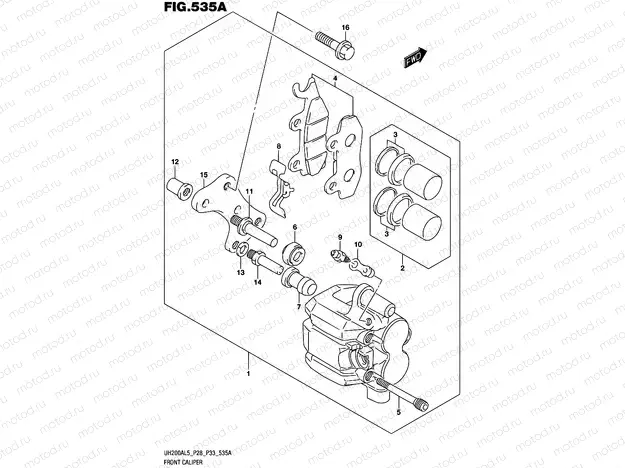 535A - FRONT CALIPER