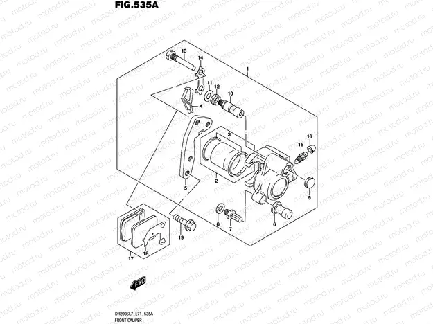 535A - FRONT CALIPER