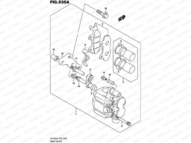 535A - FRONT CALIPER