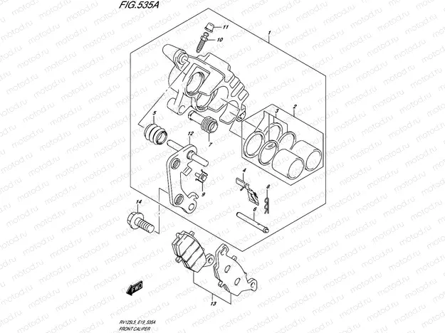 535A - FRONT CALIPER