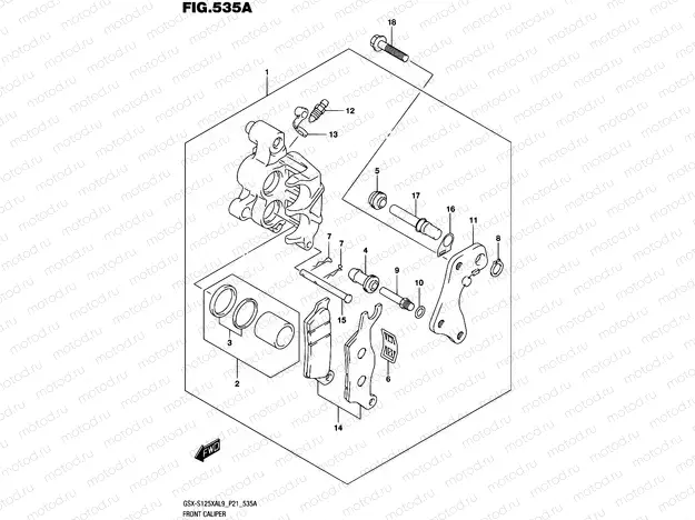 535A - FRONT CALIPER
