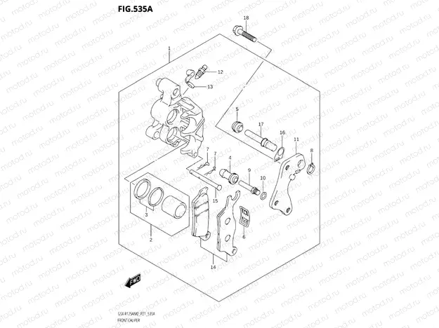 535A - FRONT CALIPER
