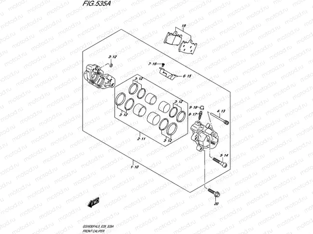 535A - FRONT CALIPER