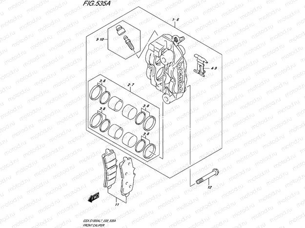535A - FRONT CALIPER