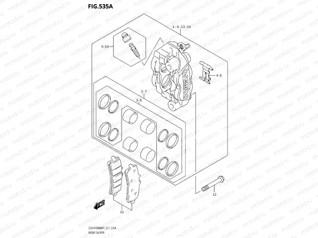 535A - FRONT CALIPER