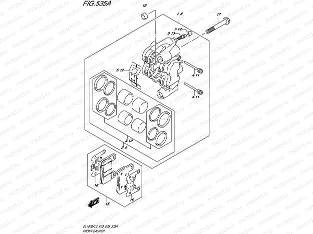 535A - FRONT CALIPER