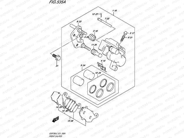 535A - FRONT CALIPER