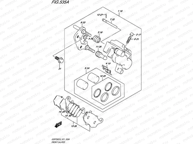 535A - FRONT CALIPER