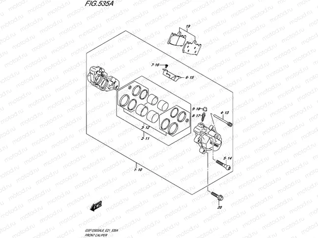 535A - FRONT CALIPER