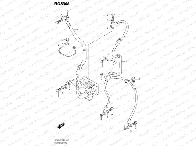 536A - FRONT BRAKE HOSE