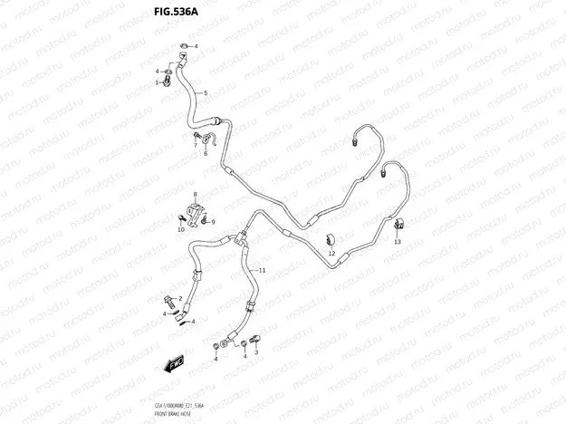 536A - FRONT BRAKE HOSE