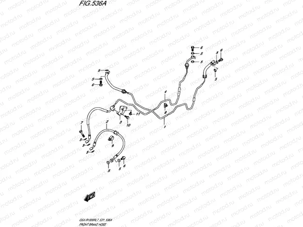 536A - FRONT BRAKE HOSE