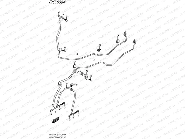536A - FRONT BRAKE HOSE