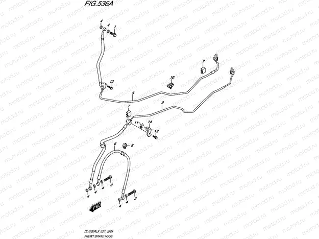 536A - FRONT BRAKE HOSE