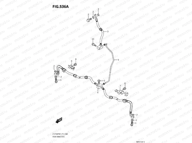 536A - FRONT BRAKE LINE