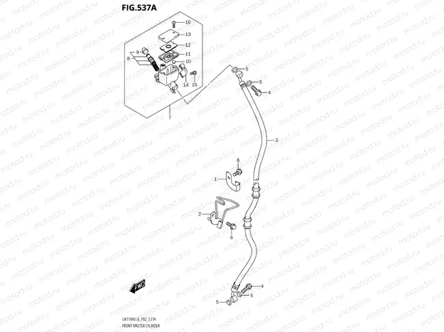 537A - FRONT MASTER CYLINDER