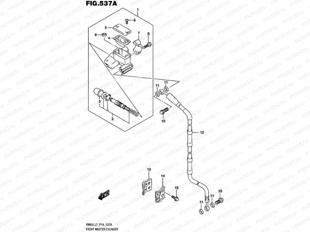537A - FRONT MASTER CYLINDER
