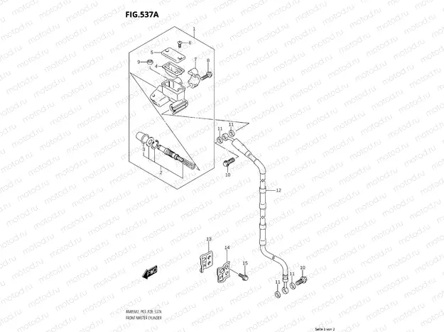 537A - FRONT MASTER CYLINDER