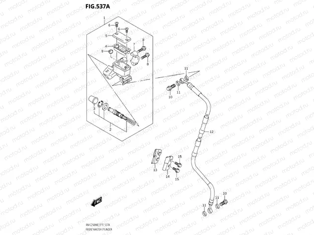 537A - FRONT MASTER CYLINDER