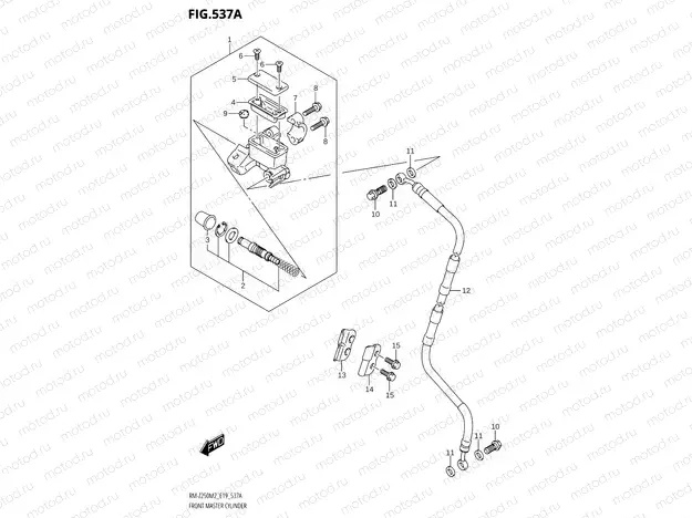 537A - FRONT MASTER CYLINDER