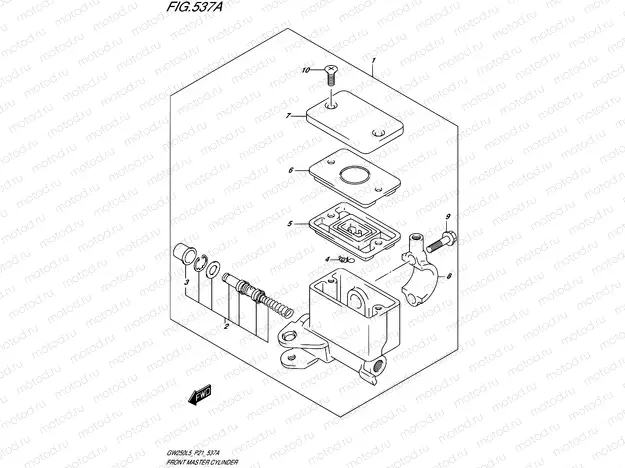 537A - FRONT MASTER CYLINDER