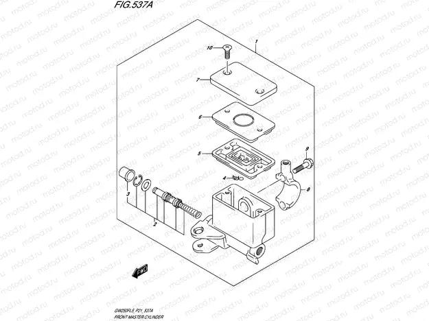 537A - FRONT MASTER CYLINDER