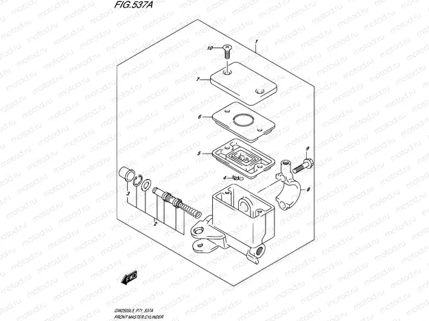 537A - FRONT MASTER CYLINDER