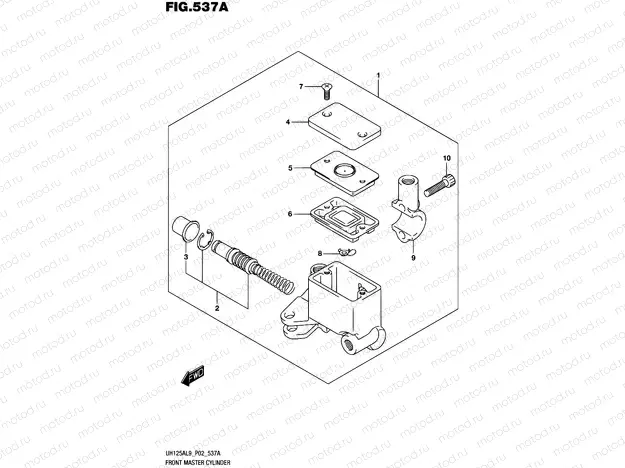 537A - FRONT MASTER CYLINDER