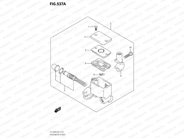 537A - FRONT MASTER CYLINDER