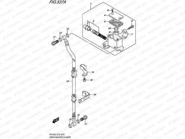 537A - FRONT MASTER CYLINDER