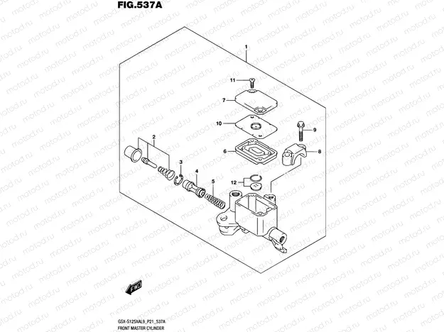 537A - FRONT MASTER CYLINDER
