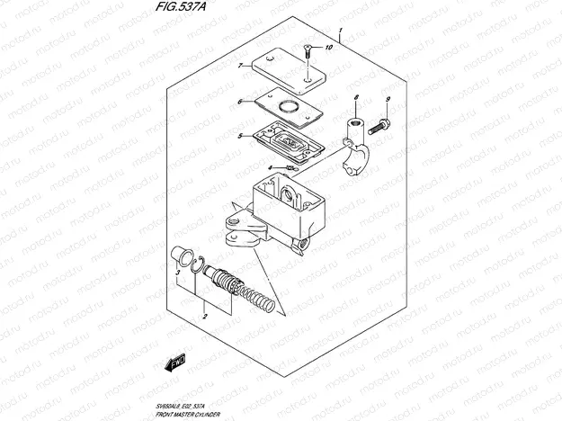537A - FRONT MASTER CYLINDER
