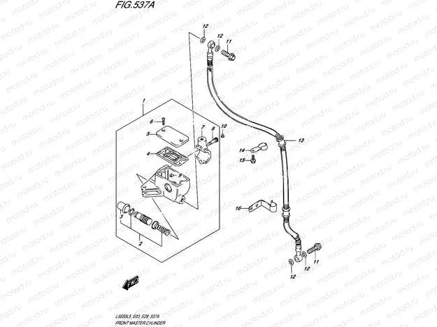 537A - FRONT MASTER CYLINDER