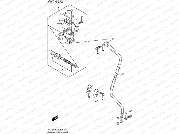537A - FRONT MASTER CYLINDER