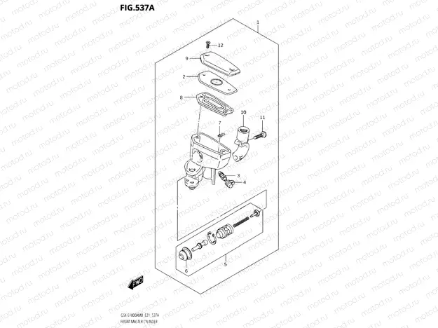 537A - FRONT MASTER CYLINDER