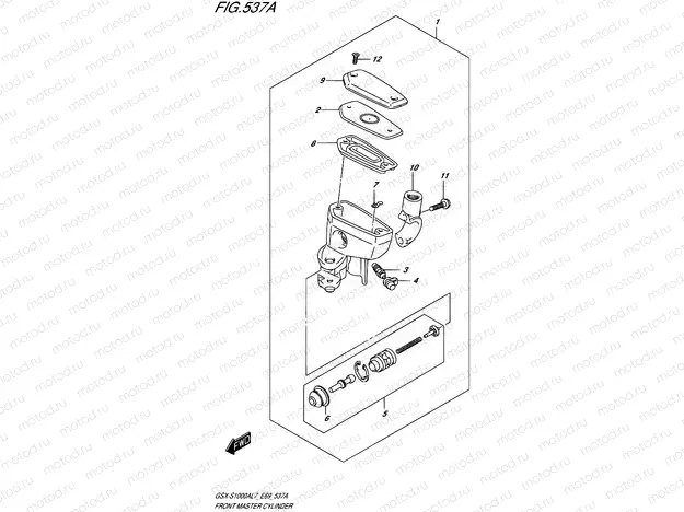 537A - FRONT MASTER CYLINDER