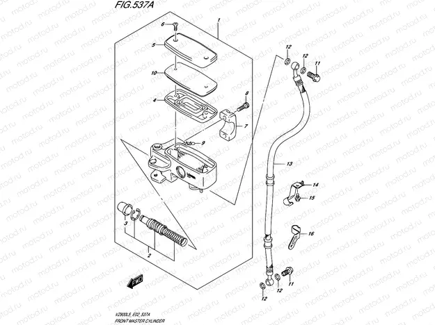 537A - FRONT MASTER CYLINDER